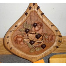 Door Harp Handcrafted Wood 5 String Deer Creek Designs Three Roses Door Harp   292666033835